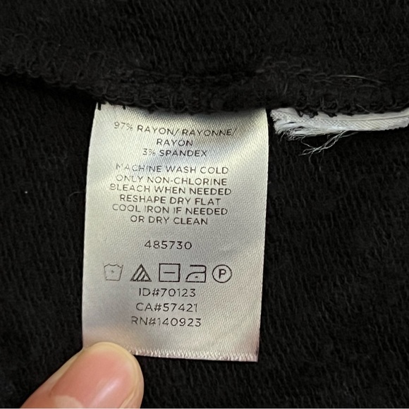 Lou & Grey Open Front Long Pocket Duster Cardigan Sweater Black - Picture 6 of 9